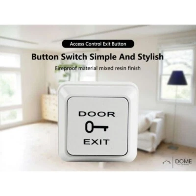 IDOME Access Control Door Switch Exit Push Release Button NO/COM UK Stock