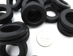 Ojal de goma se adapta a orificio de 3/4", panel de 1/16" de espesor, tiene identificación de 9/16", ¡envío gratuito! - Imagen 1 de 12