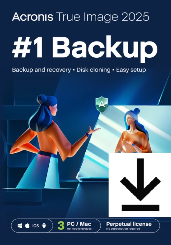 Acronis True Image 2025 | 3 PC/Mac | Dauerlizenz / Perpetual | ESD Download - Bild 1 von 1