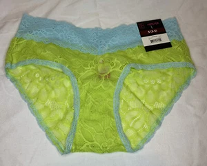 No Boundaries Stretch Lace Hipster Panties Size S (3-5) Blue and Green - Picture 1 of 3