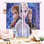Princesses Ice And Snow 3D Blockout Photo Print Curtain Fabric Curtains Window