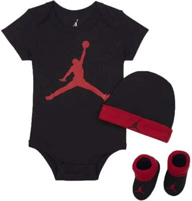 Jordan Jumpman Baby Bodysuit Hat and Bootie Set 6-12 Months - Image 1 of 4