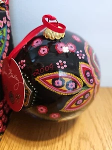 Vera Bradley Symphony In Hue ornamento in vetro 2009 ricordo confezione regalo - Foto 1 di 5