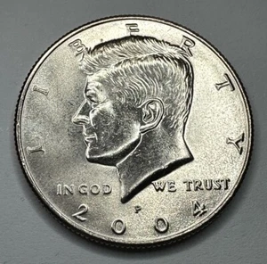2004-P Uncirculated Kennedy Half Dollar 50cent Piece from US Mint Set - Picture 1 of 6