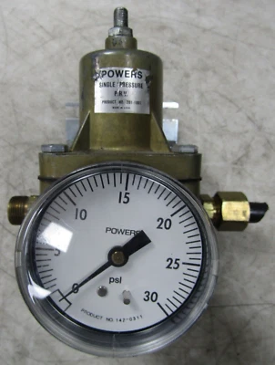 💥POWERS 1/4" SINGLE PRESSURE REDUCING VALVE 0-30 PSI 201-1001 - Image 1 of 4