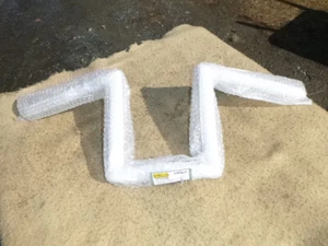 EMGO 1" GLOSS BLACK  7" "Z" BARS fit HARLEY DAVIDSON   1960'S- 2013   #07-93430B - Picture 1 of 5