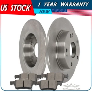 Rear Brake Rotors Ceramic Pads For 2017-2018 Honda Civic Lx Sport Ex Ex-L Lx-P - Picture 1 of 10