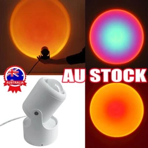 LED Sun Sunset Rainbow Projector Atmosphere Light Lamp USB Home DIY Gifts KP - Picture 1 of 12