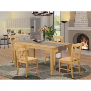 5 Pc Dining room for 4 set-- Dining Table and 4 Chairs - Picture 1 of 4