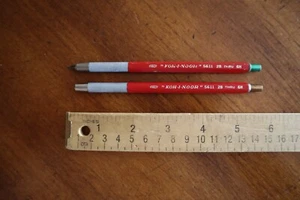 Drafting Drawing Mechanical Pencil Red Italy Lot of 2 KOH-I-NOOR 5611 2B Thru 6H - Picture 1 of 7