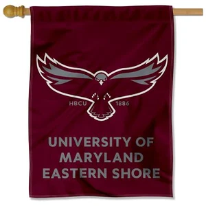 University of Maryland Eastern Shore Wordmark Two Sided House Flag - Picture 1 of 5