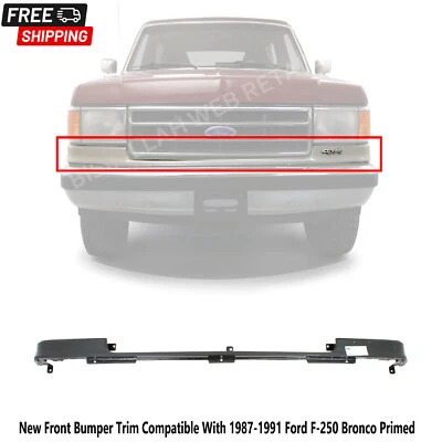 Nuevo parachoques delantero compatible con Ford F-250 Bronco 1987-1991 cebado Foto 1 de 4