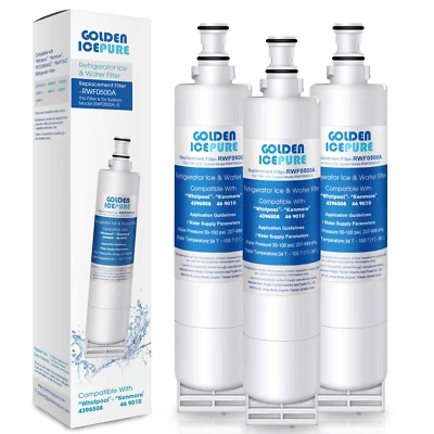 3 PACK Compatible With 4396508,4396510, 4392857,46-901 Refrigerator Water Filter - Image 1 of 4