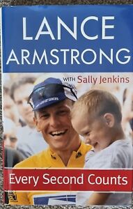 LANCE ARMSTRONG Hand Signed Book 'Every Second Counts' 
