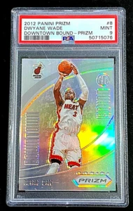 2012-13 Panini Prizm Downtown Dwyane Wade #8 PSA 9 como nuevo primer año G3506 - Imagen 1 de 2