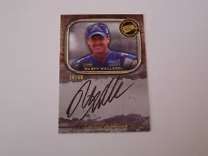 2009 PRESS PASS LEGENDS RACING RUSTY WALLACE AUTOGRAPH GOLD INSERT CARD #d/ - Picture 1 of 1