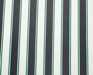 SUNBRELLA EXPECTATION ONYX BLACK STRIPE OUTDOOR FURNITURE FABRIC BY YARD 54"W - Picture 1 of 6