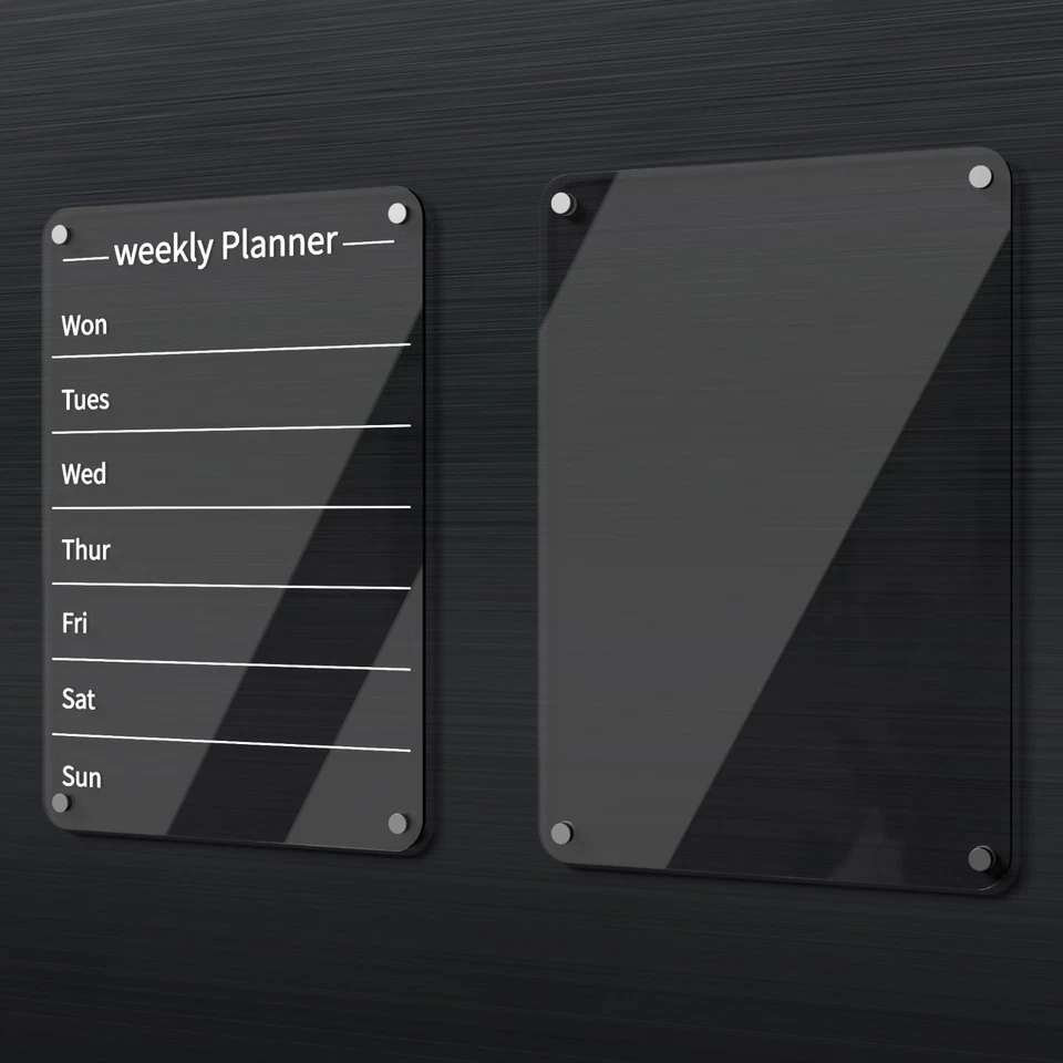 Magnetic Fridge Weekly Planner & Clear Wipeboard 9x13in + 6 Pens 《●》FREE Postage - Image 1 of 1