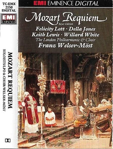 Mozart  ‎Requiem K626 CASSETTE ALBUM Felicity Lott Della Jones Keith Lewis EMI - Picture 1 of 9