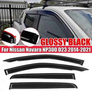 Weathershield Window Visor Weather Shield For Nissan Navara NP300 D23 2014-2022 - Picture 1 of 10