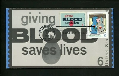 Ranto Cachet US FDC #3227 on 1425 Blood Organ donors medical 1998 - Image 1 of 2