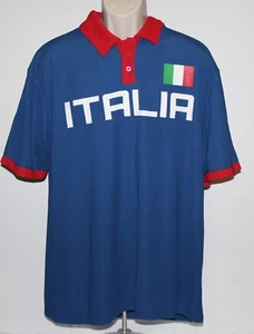 Camisa polo grande azul para hombre Italia Fifth Sun - Imagen 1 de 3