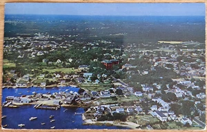 Postal Aerial View Hyannis Massachusetts MA PC Años 50 Mike Roberts - Imagen 1 de 1