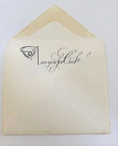 Vintage 1930's cocktail cards x 6 - Picture 1 of 3