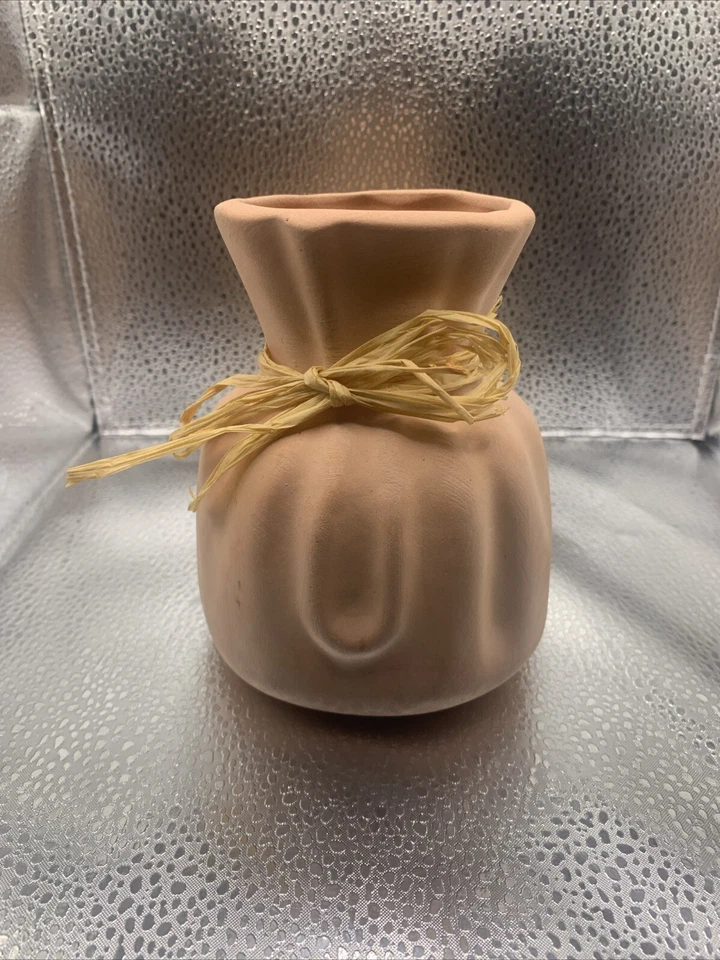 Florero Terracota Maceta Decoración Arte Hecho a Mano Pequeño Cerámica Pluma Almacenamiento Foto 1 de 4