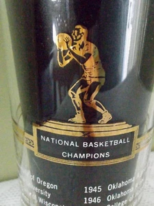 SPORT KINGS NATIONAL BASKETBALL CHAMPIONS GLASS * 12 OZ. * GOLD TRIMMED * - Picture 1 of 6