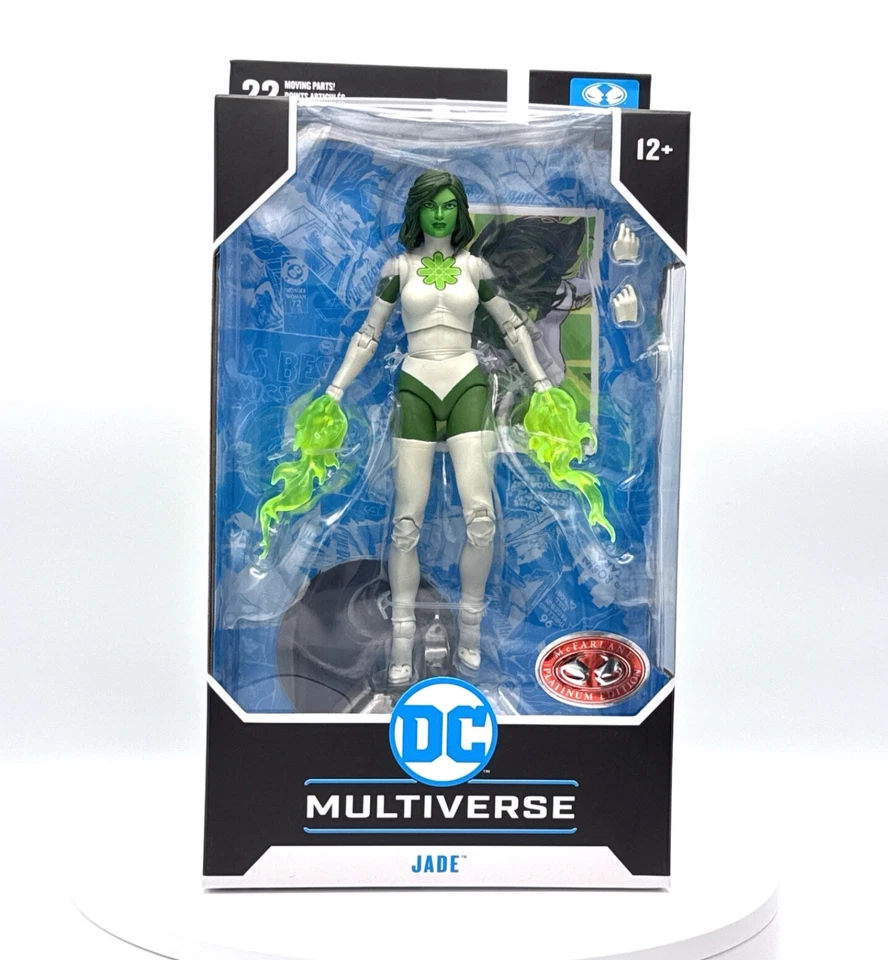 DC Multiverse Jade Green Lantern Corps McFarlane Red Platinum *Not Mint* - Image 1 of 2