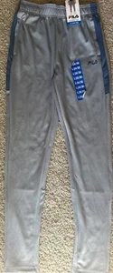 Fila Youth Training Pant, Grey ; Size: L(14/16) 100% Polyester zipper bottom - Picture 1 of 5
