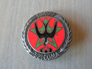 insigne   militaire 32 eme coma  1945 / 1946    ref  A - Imagen 1 de 2