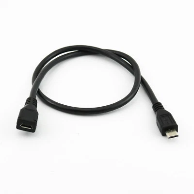 Cavo Adattatore Ricarica Sincronizzazione Dati Prolunga 50cm Micro USB Maschio a Femmina 5 Pin - Immagine 1 di 4