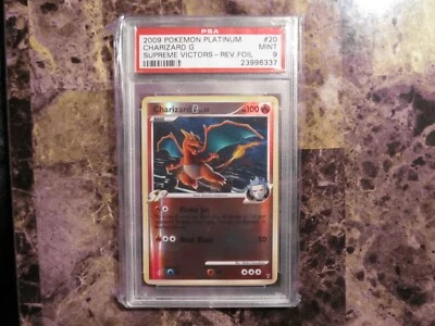 Pokemon 2009  Charizard G Platinum Supreme Victors Rev Foil #20  PSA 9  - Image 1 of 4