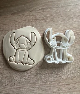3D-gedruckter Stitch Keksausstecher | Nicht spülmaschinenfest 10 cmx 8,5 cm - Bild 1 von 1