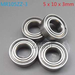 4pcs MR105zz-3 Sealed Bearing 5 x 10 x 3 mm for TAMIYA TRAXXAS RC Hobby DIY - Picture 1 of 1