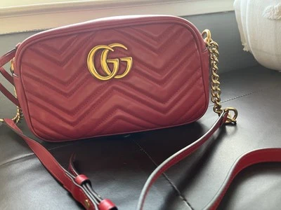 Gucci GG Marmont Crossbody Small Red - Image 1 of 4