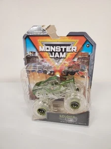 2024 Monster Jam Truck Soldier of Fortune Chase Clear wheels Spinmaster - Picture 1 of 6