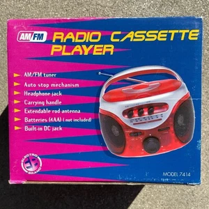 Vtg Deadstock AM FM Radio Cassette Player Electro Brand New in Box! - Picture 1 of 5