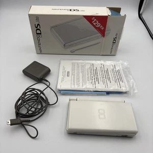 Nintendo DS Lite Video Game Console - Ice White - In Box Works W/ FLAWS - Picture 1 of 10