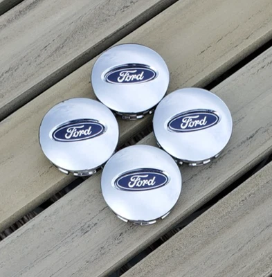 4 PC Ford Explorer Edge Escape Flex OE 2.5" Chrome Center Caps 6L24-1A096-AA - Image 1 of 4