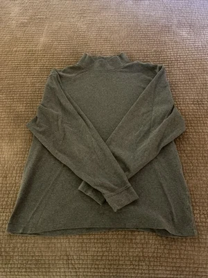 L.L. Camisa de hombre Bean grande manga larga cuello falso gris 100 % algodón Foto 1 de 2