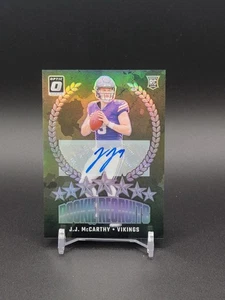 2024 Donruss Optic JJ McCarthy Auto /99 Rookie Recruits Vikings RC 💥 - Picture 1 of 2
