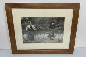 Holz gerahmte Dame Radfahrer um 1900 Madison E. Watson Fotografin 15 x 12 - Bild 1 von 5
