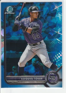 Ezequiel Tovar 2022 Bowman Draft Chrome Sapphire Edition #BDC-83 Rockies - Bild 1 von 2