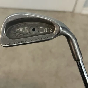 PING EYE 2 Black Dot 4 Iron Steel Shaft 38.5" TT Lite RH Golf Club Rubber Grip - Picture 1 of 10