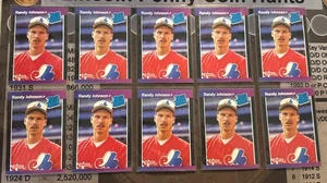 (10) Card Lot - 1989 Donruss Baseball Randy Johnson #42 Rated Rookie Cards - Picture 1 of 3