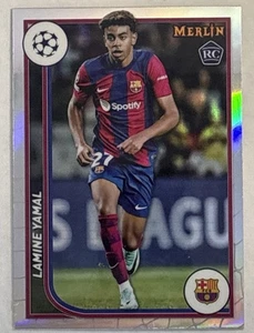 Lamine Yamal 2023-24 Topps Merlin Chrome UEFA #27 Silver Refractor Rookie RC - Bild 1 von 2