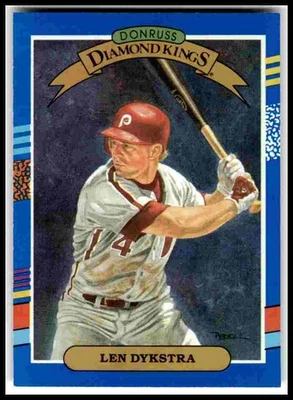 1991 Donruss #7 Len Dykstra - Image 1 of 2